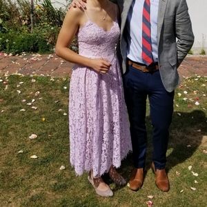 Lavender Lace midi dress, worn once